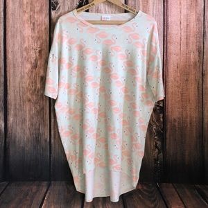 LULAROE IRMA FLAMINGOS XS ESTRA SMALL